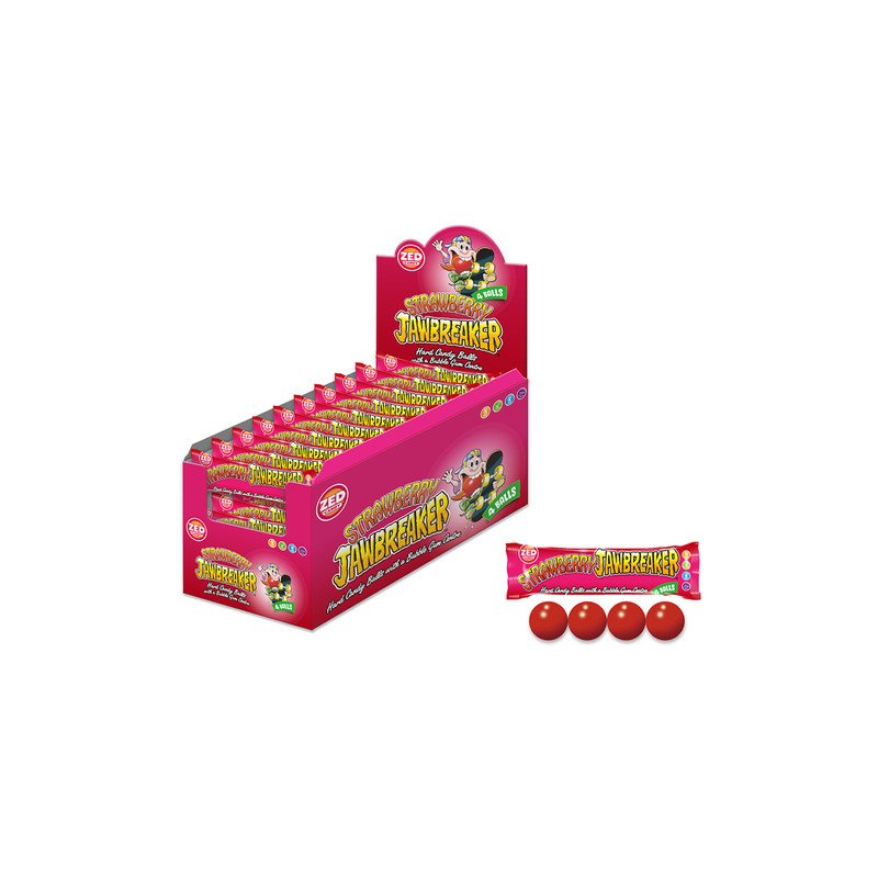 Catalogue|Zed|Chewing gum Zed Strawberry Jawbreaker 33g