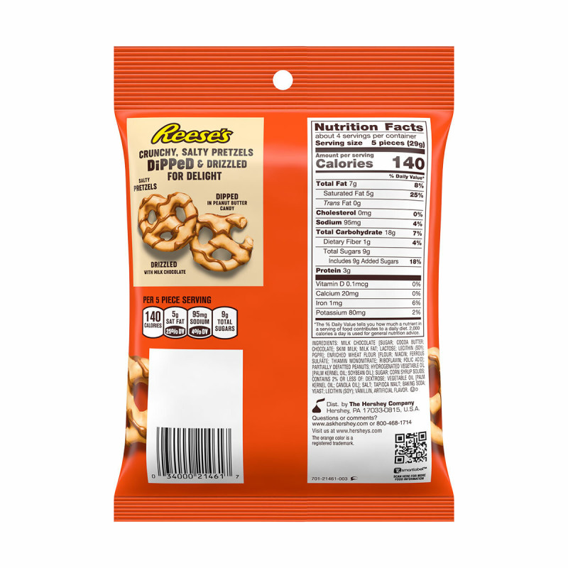 Catalogue|REESE'S|Reese's Dipped Pretzels 120g