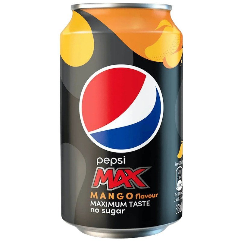 Dzēriens Pepsi MAX mango bez cukura 330ml