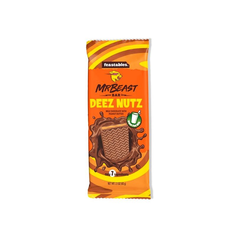 Mr Beast Organic Milk Chocolate With Peanut Butter 60g