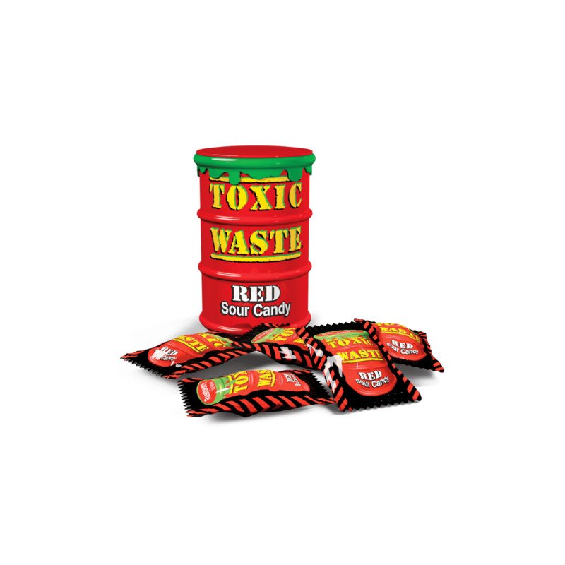 Candy sour|Toxic Waste|lollipops Toxic Waste Purple drum 42g