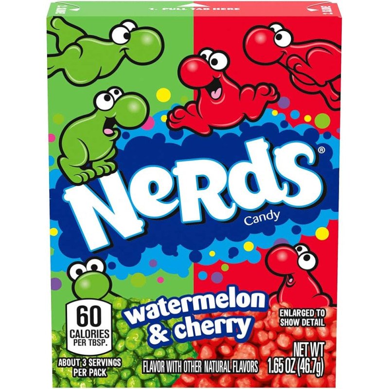 Sweets|NERDS|Nerds watermelon & cherry candy 46.7g