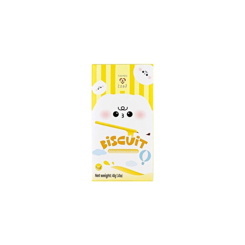 Asian goods|Tokimeki|Tokimeki Biscuit Stick Milk Banana 40g
