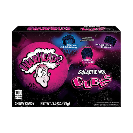 Konfekte Warheads Galactic Cubes Box 99g