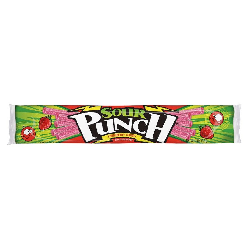 Sour Punch Straws Strawberry 57g