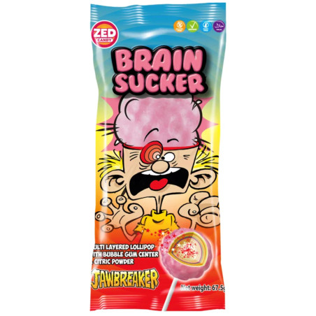 Ledene ar koš gum. Zed Brain Sucker on a Stick 58g