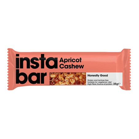 Batoniņš Instabar Aprikozes un Indijas rieksti 35g