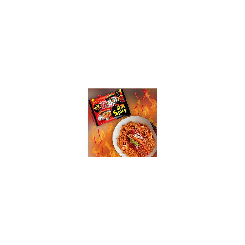 Ātri pagatavojamās nūdeles Hot Chicken 3x spicy 140g