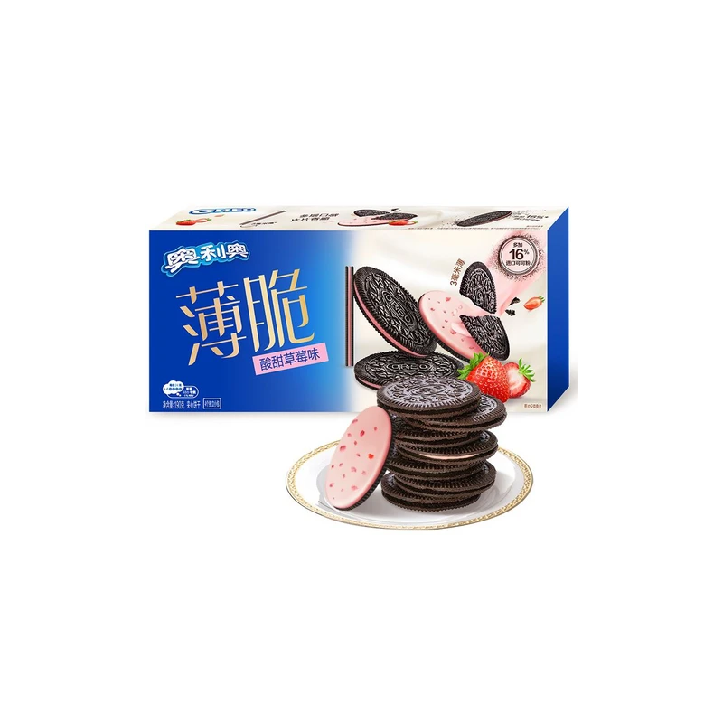 Cepumi Oreo Thin ar zemeņu garšu 95g