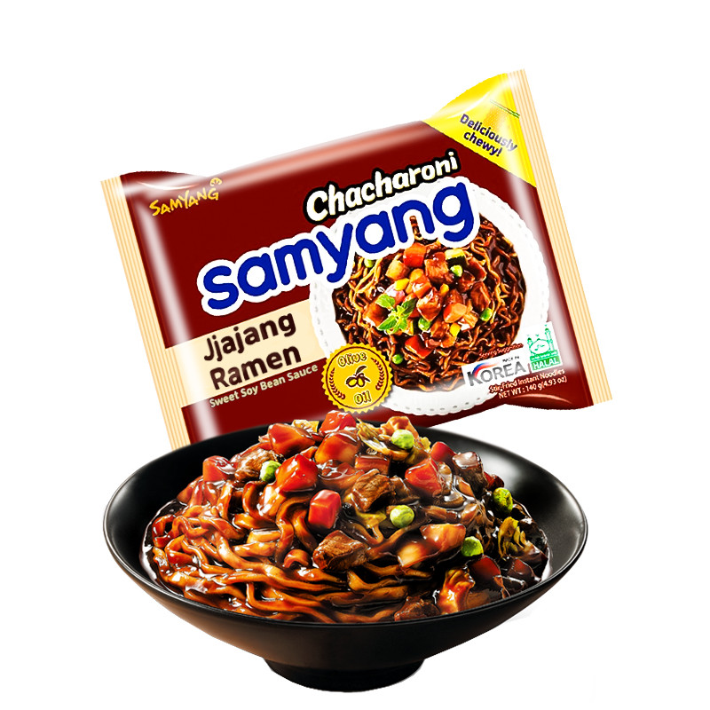 Ātri Pag. Nūdeles Samyang Jjajang Ramen Soy 140g