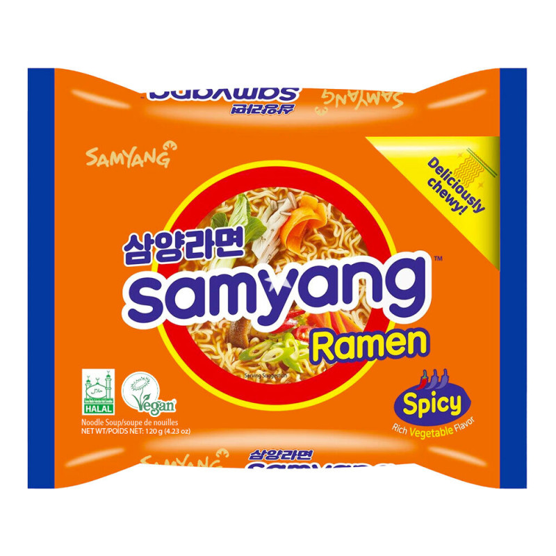 Ātri pag. Nūdeles Samyang Spicy Ramen 120g