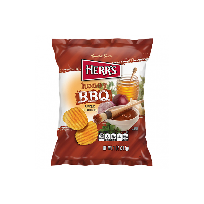 Home||Herrs BBQ Potato chips 28.4g