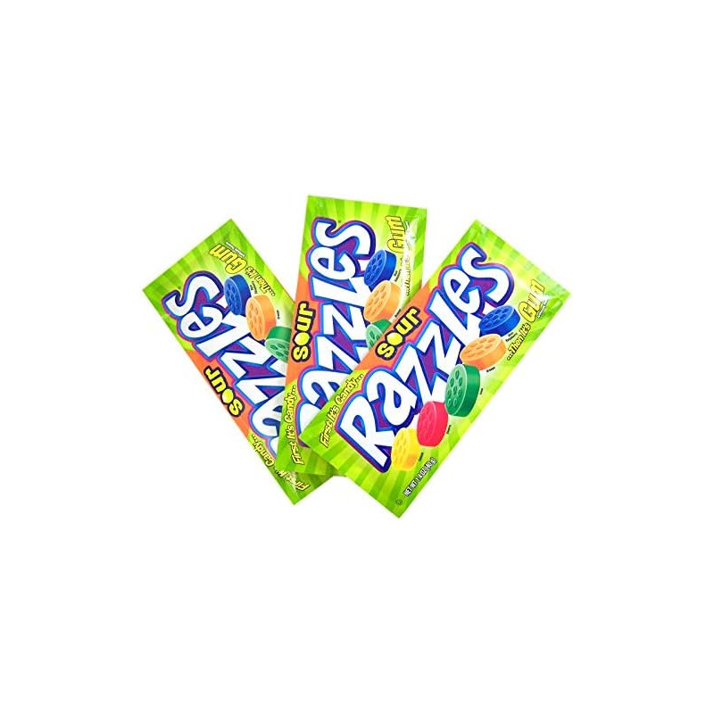 Dragee Razzles Pounch Sour 40g.