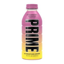 Dzēriens PRIME Strawberry Banana 500ml