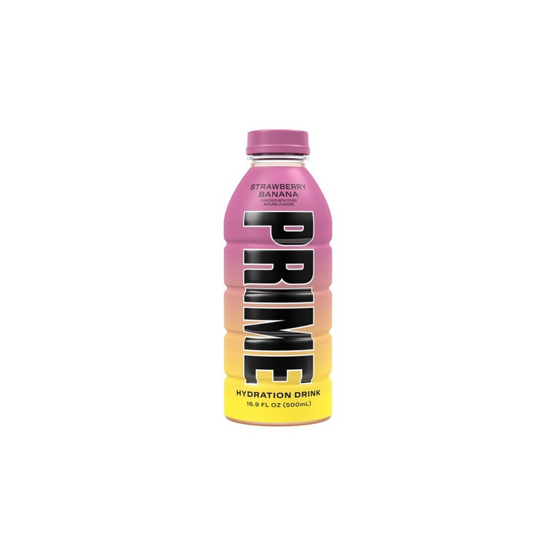 Dzēriens PRIME Strawberry Banana 500ml