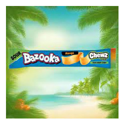 Konfekte Bazooka ar mango g. 14g