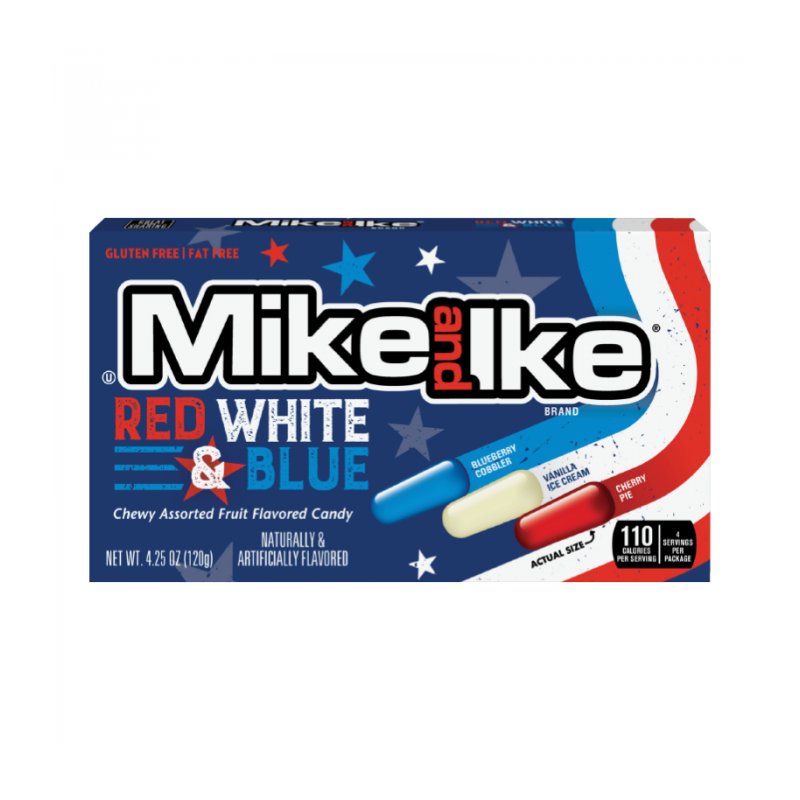 Konfektes Mike&Ike Red White & Blue 120g