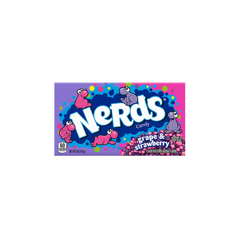 Конфеты Nerds клубника-виноград 141г