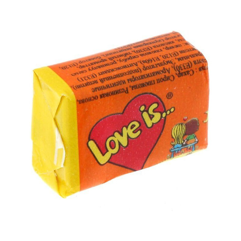 Chewing gum and lozenges||Chewing gum Love Is... pineapple and orange