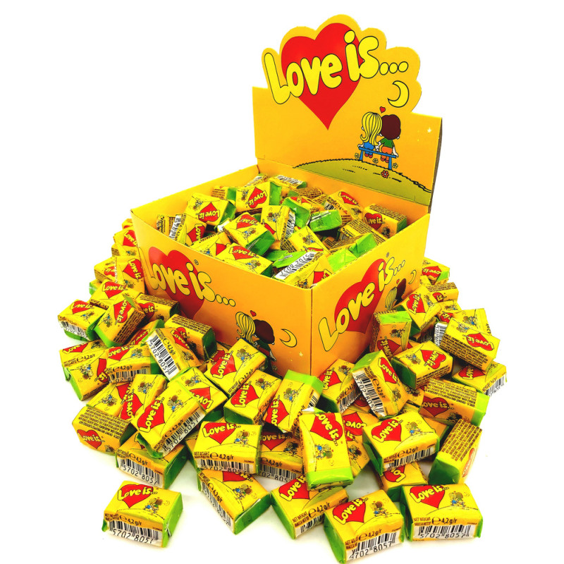 Chewing gum and lozenges||Chewing gum Love Is... pineapple and coconut