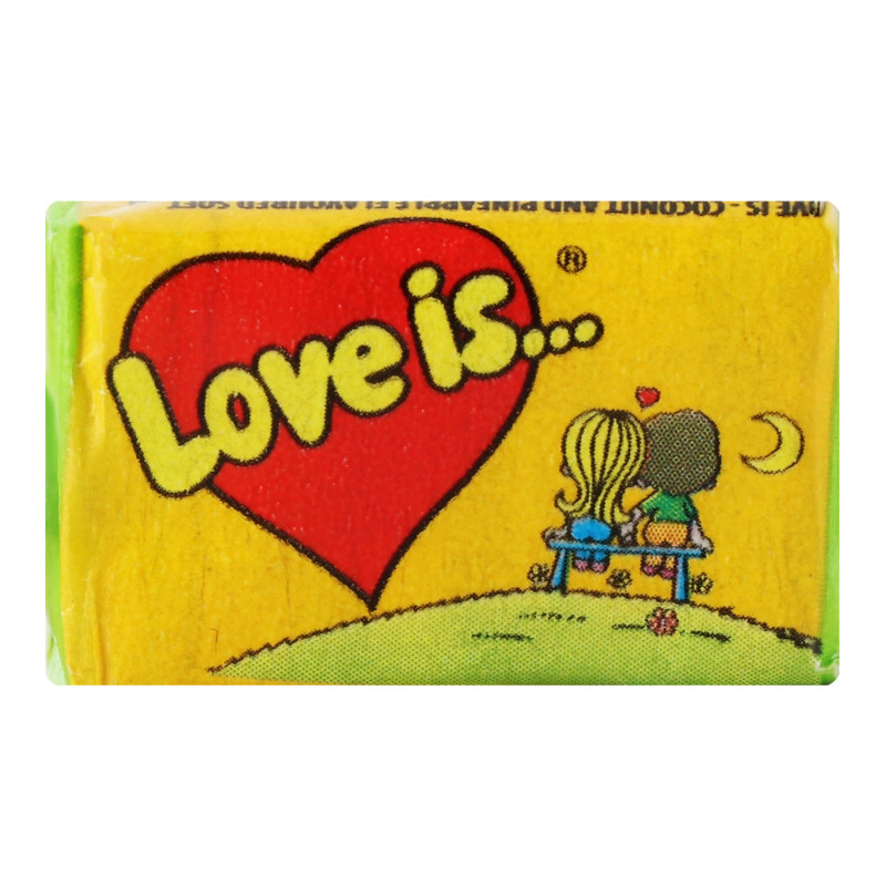 Chewing gum and lozenges||Chewing gum Love Is... pineapple and coconut