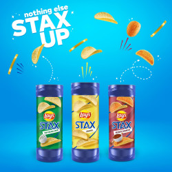 Chips||Lay's STAX Mesquite BBQ Chips 155.9g