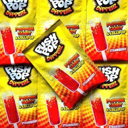 Ledene ar koš. gum. Bazooka Push Pop Dipperz 12g