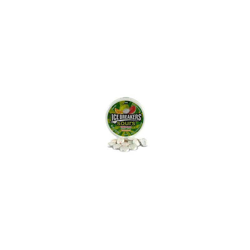 Dragees||Ice Breakers fruit sour lollipop 42g