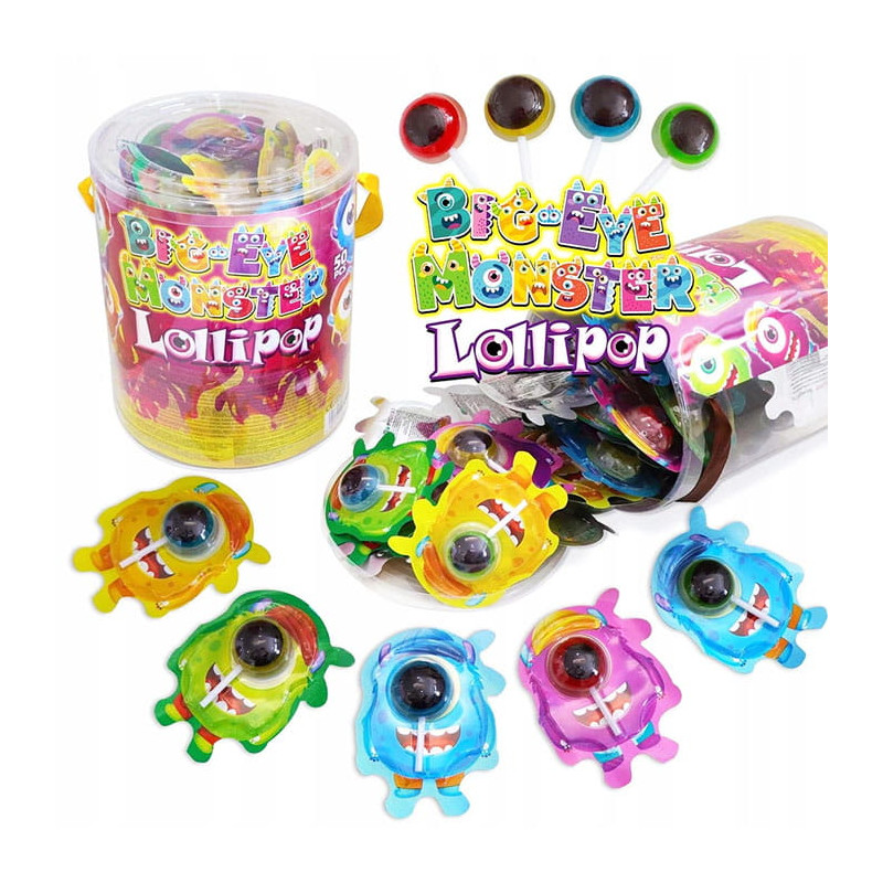 Chewing gum and lozenges||Lollipop Big-Eye Monster 15g