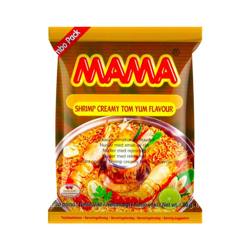 Лапша-суп быстрого приготовления Mama Shrimp Creamy Tom Yum 55г