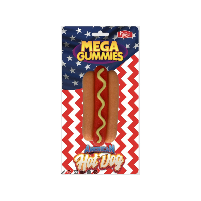 Mega Gummies American Hotdog 120g