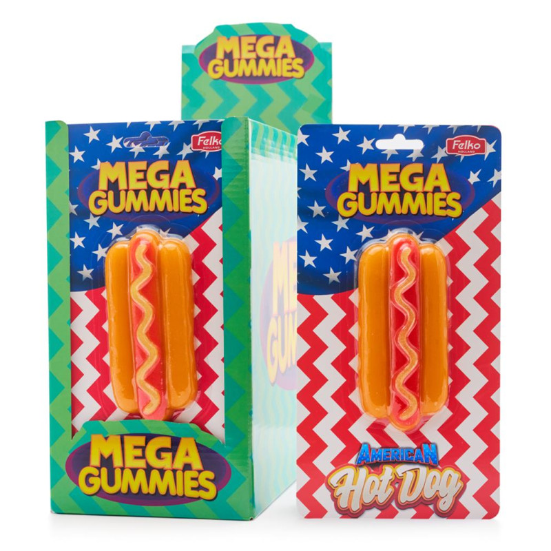 Mega Gummies American Hotdog 120g