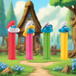 Candies||Lozenges with PEZ Smurfs dispenser 17g