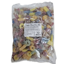 Sveramās Želejkonfektes Matthijs Veggie Mega Sour Mix 2kg