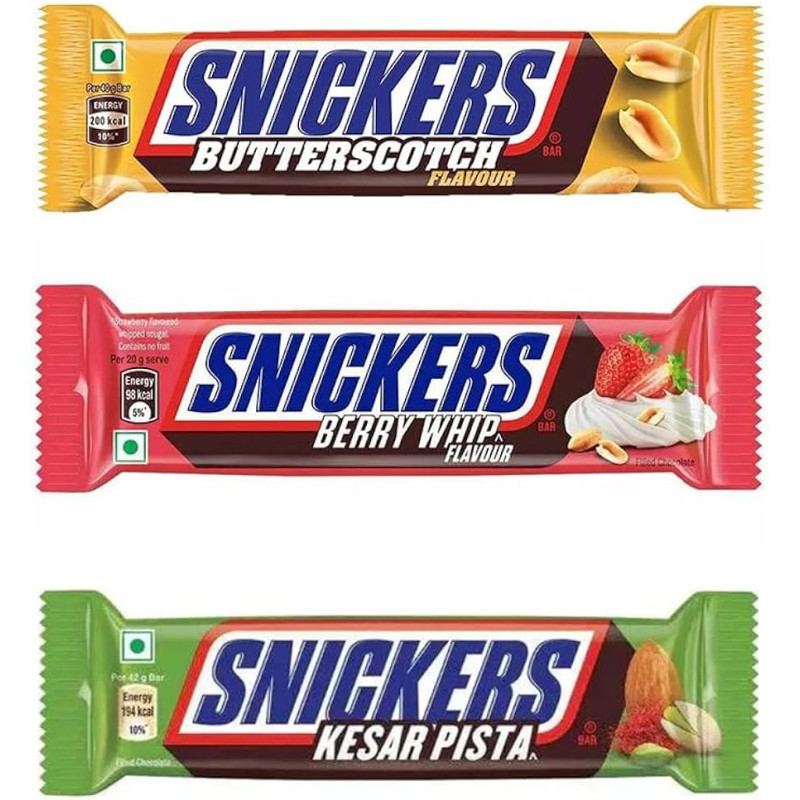 Šok. batoniņš Snickers Berry whip 40g