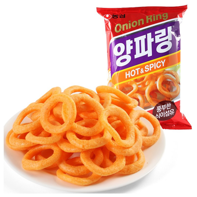 Перекус Nongshim луковые кольца острые 40г