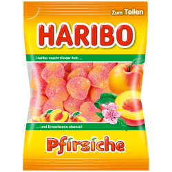 Jelly candies||Jelly candies Haribo peaches 175g