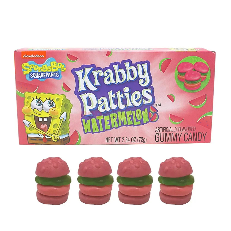 Конфеты желейные Krabby Patties арбуз 72г