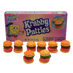 Jelly candies||Jelly candies Krabby Patties colored 72g