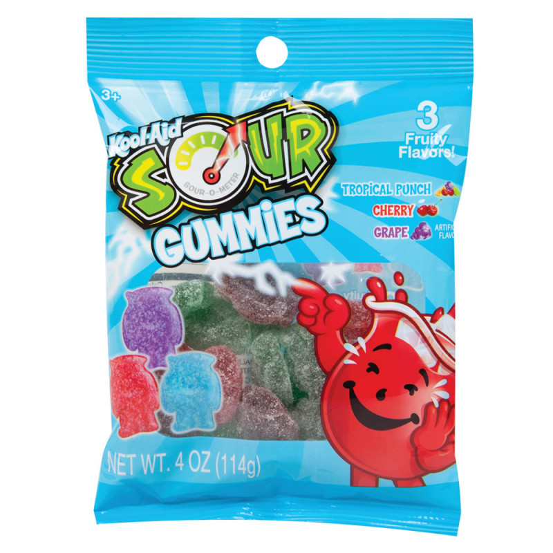 Želejkonfektes SOUR Kool-Aid Gummies 114g