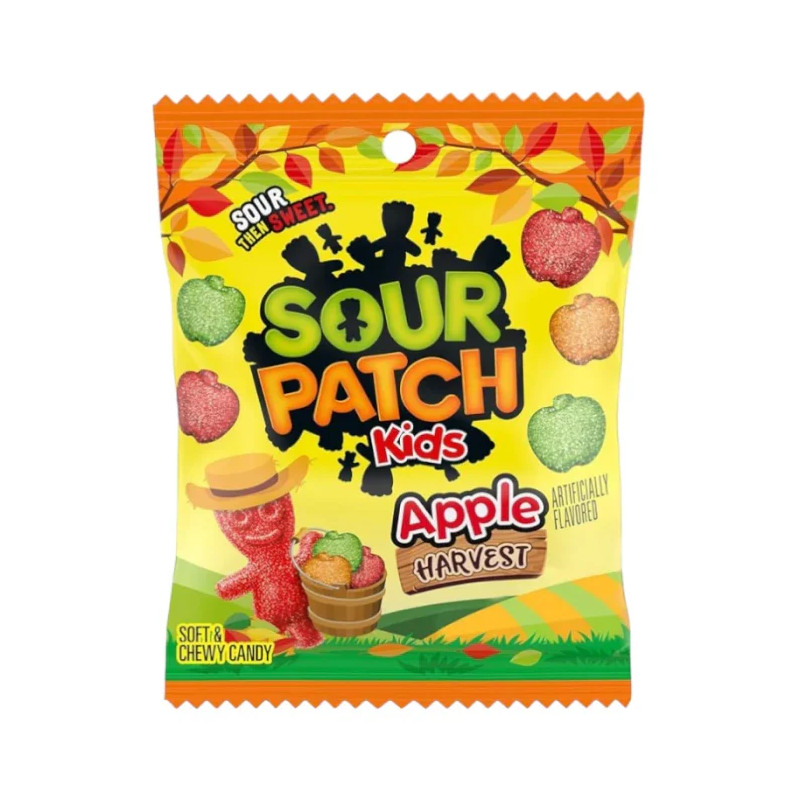 Želejkonfektes Sour Patch Kids Apple Harvest 101g