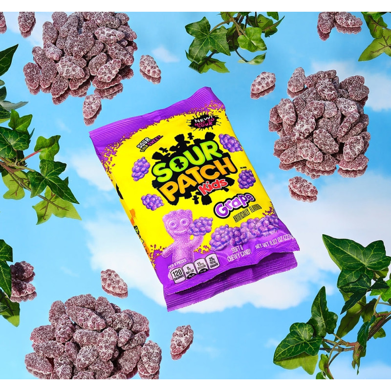 Конфеты желейные Sour Patch Kids с виноградом 101г