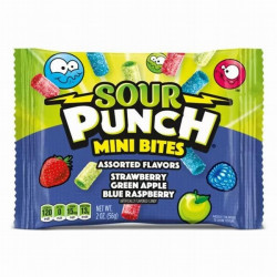 Конфеты желейные Sour Punch Assorted Mini Bites 56г