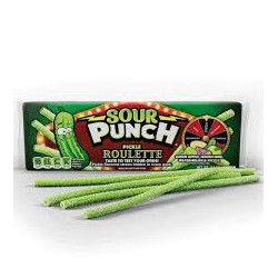 Želejkonfektes Sour Punch Pickle Roulette 128g