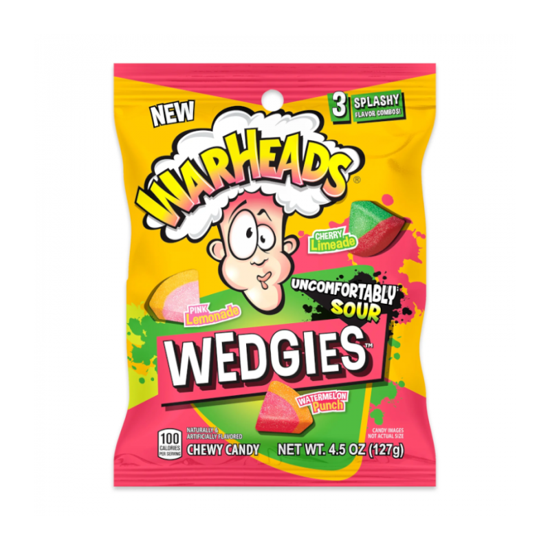 Jelly candies||Jelly candies Warheads Wedgies 127g.