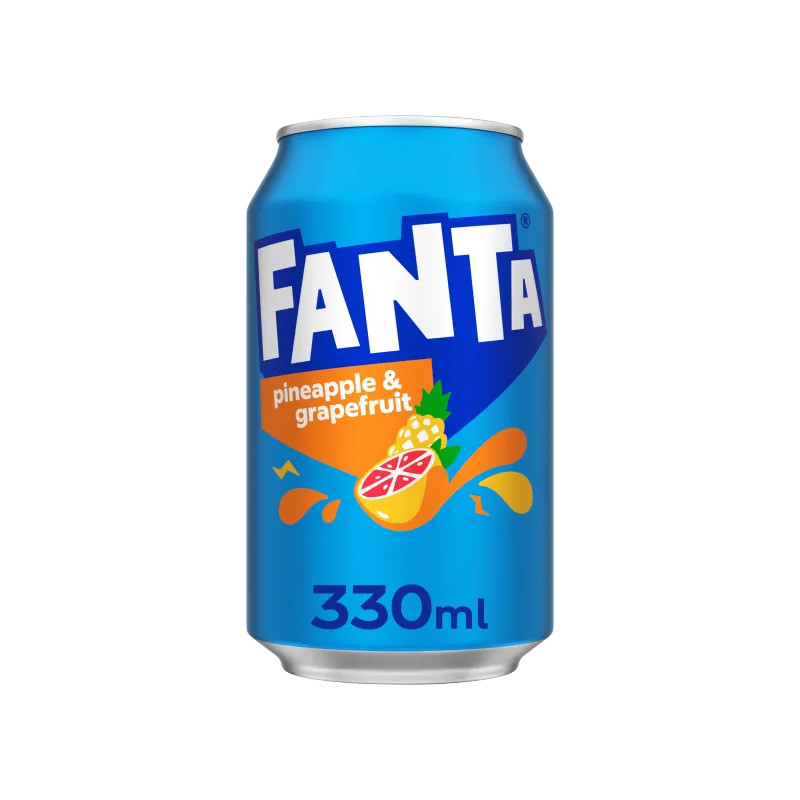 Dzēriens Fanta ar ananāsu un greipfrūta garšu 330ml