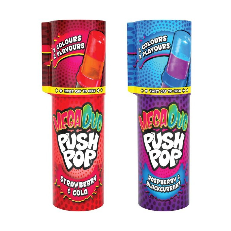 Konfekte Bazooka Mega Push Pop Duo 30g