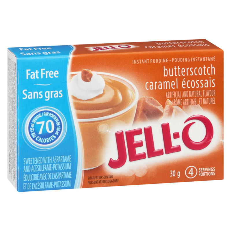 Deserts Jell-O Pudding Butterscotch 30g