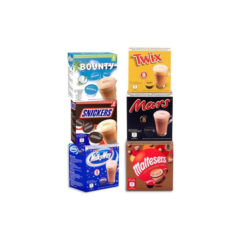 Home|SNICKERS|Snickers Hot Chocolate Pods 8x15g