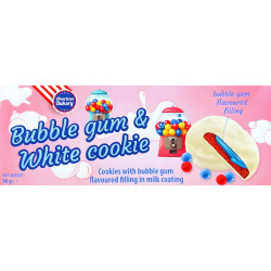 Home|American Bakery|American Bakery Bubblegum & White Cookies 96g